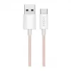 LogiLink USB 2.0 Type-C Kabel, A/M auf C/M, 480 Mbps, 60W, Nylon, Pink, 0,5 m