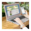 LogiLink USB 2.0 Type-C Kabel, USB-A Stecker auf USB-C Stecker, 480 Mbit/s, 60W Power Delivery, Nylon geflochten, Gelb, 1 m