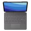Logitech Combo Touch Tastaturhülle mit Trackpad für iPad Pro 12.9 (5. Gen), Pan Nordic Layout, Oxford Gray