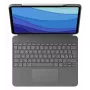 Logitech Combo Touch Tastaturhülle mit Trackpad für iPad Pro 12.9 (5. Gen), Pan Nordic Layout, Oxford Gray