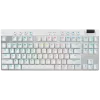 Logitech G PRO X TKL Lightspeed kabellose Gaming-Tastatur, Nordisch QWERTY, beleuchtet, 2,4 GHz/Bluetooth, taktile Schalter, Weiß
