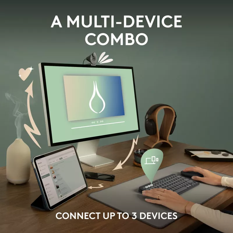 Logitech Pebble 2 Combo - Tastatur- und Maus-Set