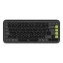 Logitech POP ICON KEYS Graphite French AZERTY Kabellose Mechanische Tastatur