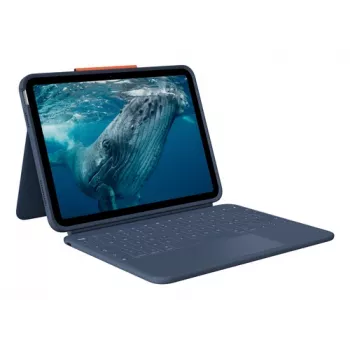 Logitech Rugged Combo 4c Touch Classic Blue iPad Tastaturhülle mit Trackpad