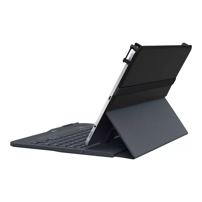 Logitech Universal Keyboard and Folio Case für 9-10 Zoll Tablets, Bluetooth 3.0, QWERTZ Schweizerdeutsch Layout, Graphite