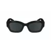 LONGCHAMP LO749S-001 Damen-Sonnenbrille - Schwarzer Rahmen, Graue Gläser, 50 mm