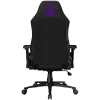 LORGAR CHA41 Ergonomischer Gaming-Stuhl Advanced, Premium Anti-Stain Stoff, Schwarz/Lila