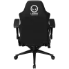 LORGAR CHA41 Ergonomischer Gaming-Stuhl Advanced, Premium Anti-Stain Stoff, Schwarz/Weiß