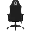 LORGAR CHA41 Ergonomischer Gaming-Stuhl Advanced, Premium Anti-Stain Stoff, Schwarz/Weiß