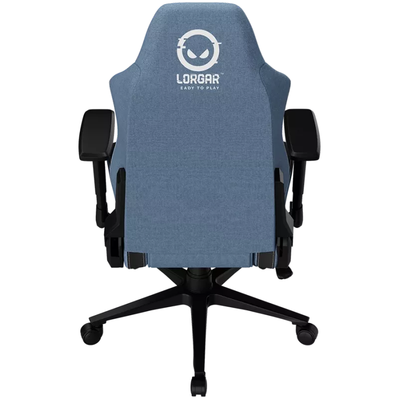 LORGAR CHA41 Ergonomischer Gaming-Stuhl Advanced, Premium Anti-Stain Stoff, Blau