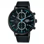 Lorus Herren Quarz Analoguhr RM363FX9 - Blaues Zifferblatt, Edelstahlarmband, 43mm