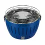 LotusGrill G280 U Blue tragbarer Holzkohlegrill mit rauchfreier Technologie