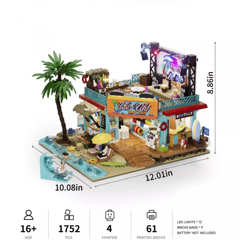 Lumibricks Surfshop Leuchtbausteine-Set
