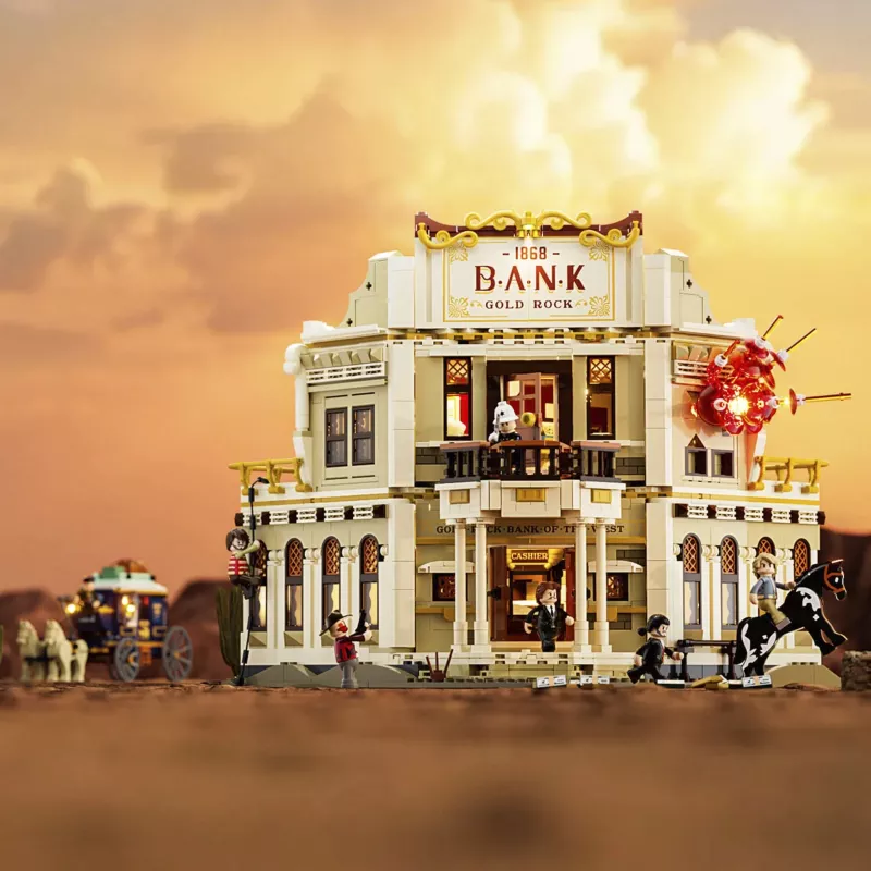 Lumibricks Western Bankraub Bausatz, 1050 Teile