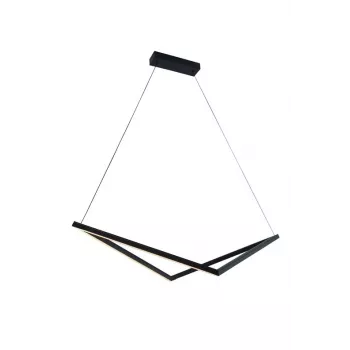 Pendelleuchte 32W LED Schwarz 1920lm