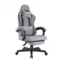 LUMIVIDA HS084714 Ergonomischer Gaming-Stuhl mit Kopf- und Lendenwirbelstütze, Schwarz/Rot, PU-Leder, 90-155° Neigung, 150 kg Belastbarkeit