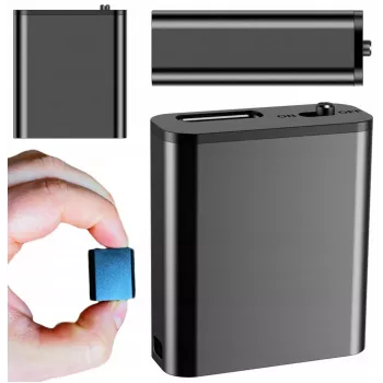 LUXURY-GOODS Mini-Sprachrekorder Small 16GB DSP-Erkennung Magnet Schlüsselanhänger Anhänger HQ