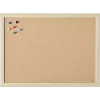 Magnetoplan Pinnwand aus Holzrahmen 1000 x 600 mm, Naturgepresster Kork, Selbstheilend, Wandmontage, zum Anpinnen von Notizen, Memos und Fotos (121924)