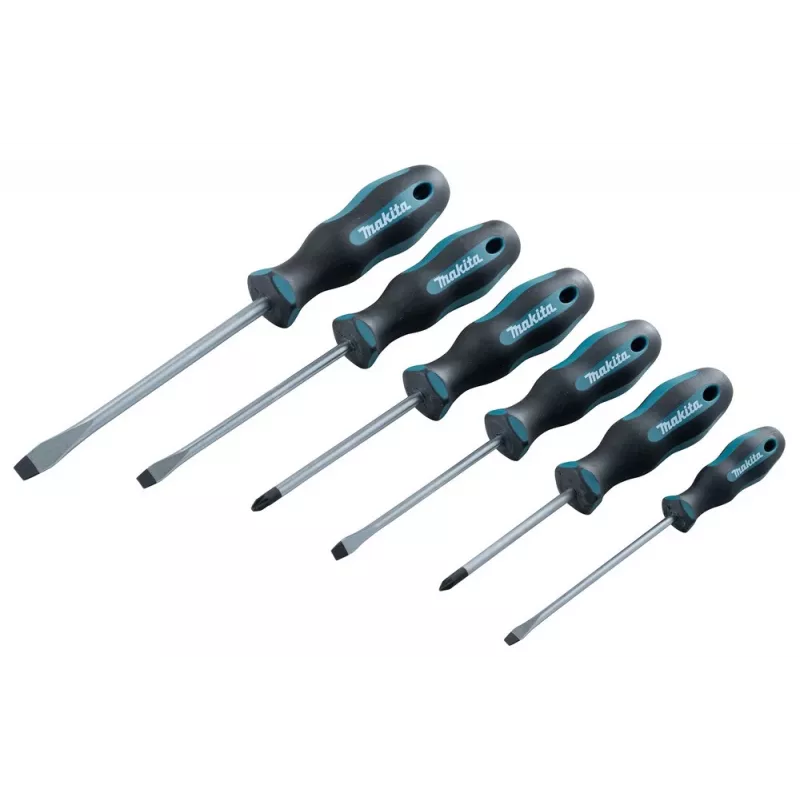 Makita E-10512 Schraubendreher-Set, 6-teilig (Schlitz/Pozidriv)