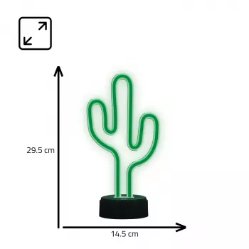 Manta SNL82GN LED Nachtlicht Kaktus Dekorative Lampe Grün