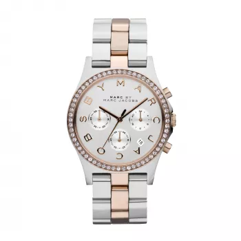 MARC JACOBS Damenuhr MBM3106 Baker Quarz Analog 38mm Zweifarbig Edelstahl