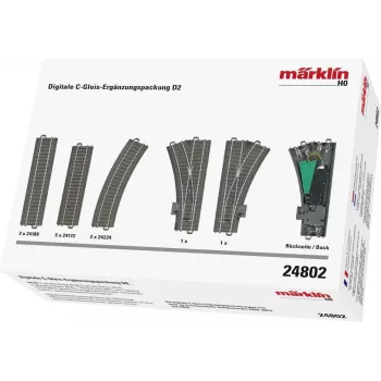 Märklin 24802 H0 C-Gleis gebogenes Gleis R2 15° (1 Stück)