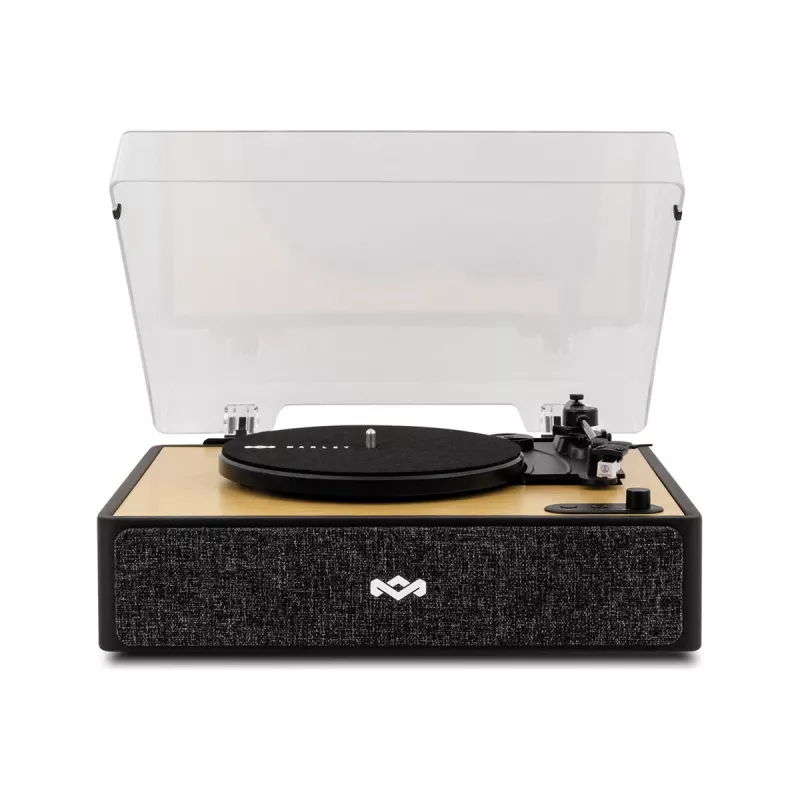 Marley Rise Up Turntable mit integrierten Stereolautsprechern, Bluetooth In/Out