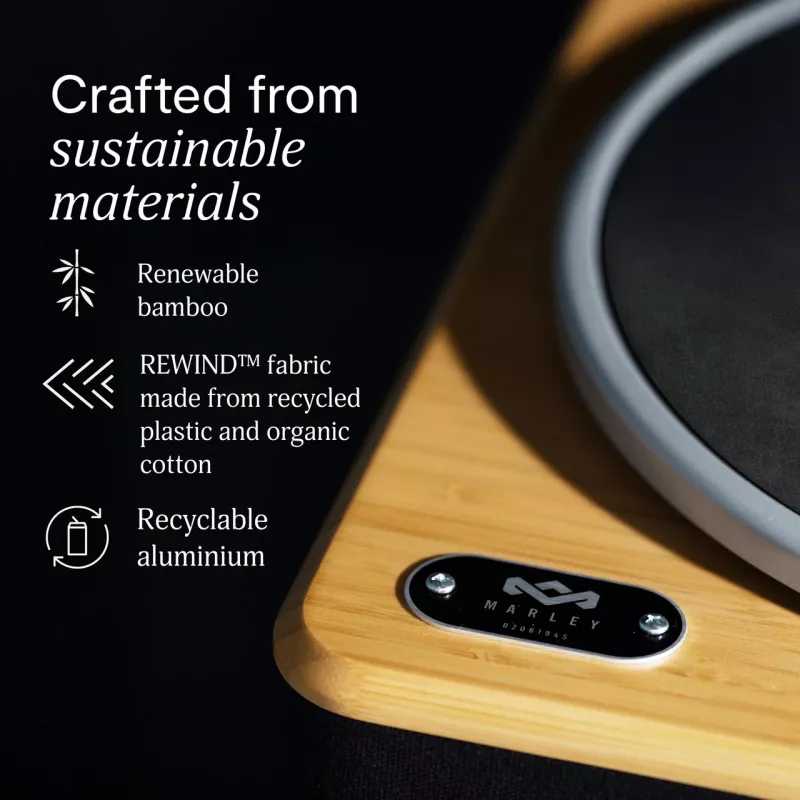 Marley Stir It Up Wireless 2 Turntable, Bluetooth Out