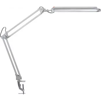 MAUL LED-Schreibtischlampe Atlantic mit Klemmfuß Silber