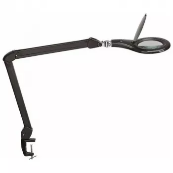 MAUL LED-Magnifierlampe Makro mit Klemmfuß Schwarz