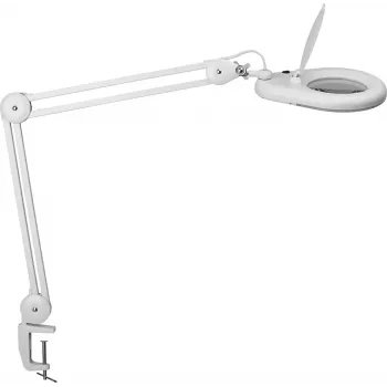 MAUL LED-Lupenleuchte Viso mit Klemmfuß, Weiß