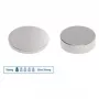 MAUL Neodym-Scheibenmagnet 10 x 1 mm, vernickelt, 0,5 kg Haftkraft (1 Stk.) 6166196