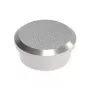 MAUL Neodymium Power Magnet, 30 mm Durchmesser, Nickel, 21 kg Haltekraft, Rund mit Rille, 1 Stück (6170696)