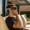 Medivon Horizon Pro 2 Augenmassagegerät mit Luftdruck, Vibration, Wärme, Bluetooth, 5 Modi, 1450 mAh, USB-C, Marineblau