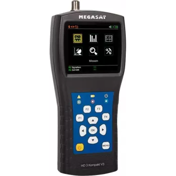 Megasat Satmeter HD 3 Compact V3 - Digitales Satellitenmessgerät mit Spektrumanalysator 2600021