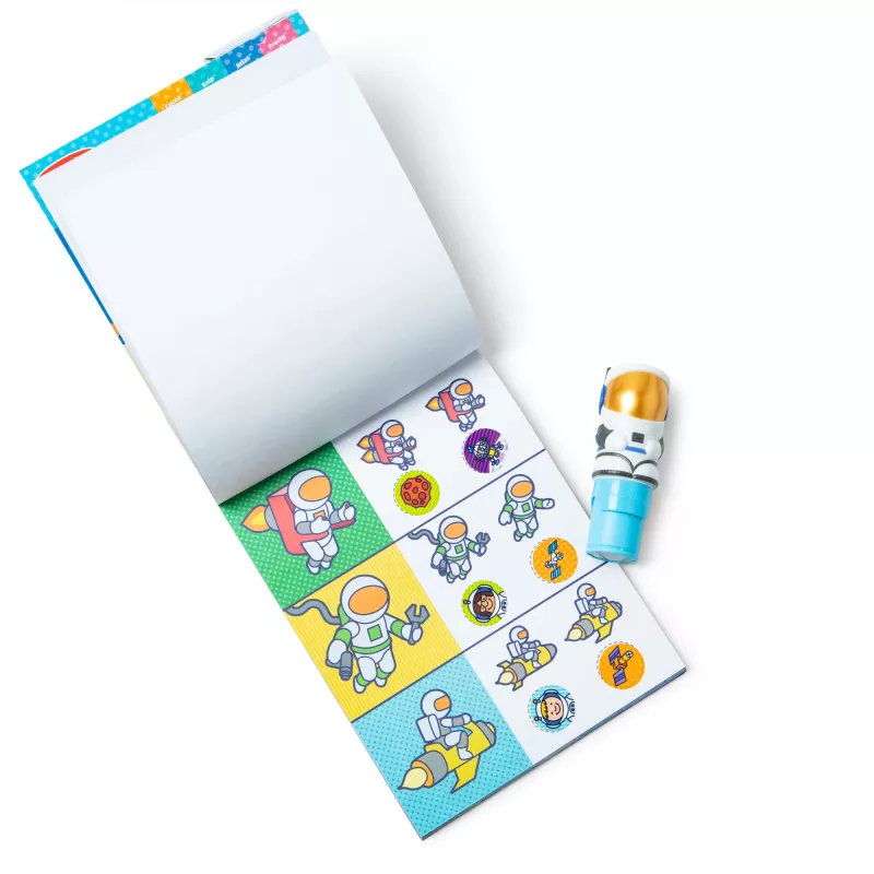 Melissa & Doug Sticker WOW! Astronaut Aufkleberstempel & Block
