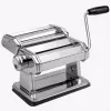MEO MR-1679 MAESTRO Manuelle Nudelmaschine - Verchromter Stahl, 9 Dickeeinstellungen, 3 Nudelsorten, Tischklemme