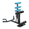 MERACH MR-2417B1 Multifunktionale Kniebeugenmaschine - Sissy Squat, Sit-up, Push-up, Beinstrecker, klappbar, Schwarz/Rot