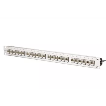 METZ CONNECT C6Amodul 24-Port Patchpanel, 1U, Edelstahl 130B11P1-E-90