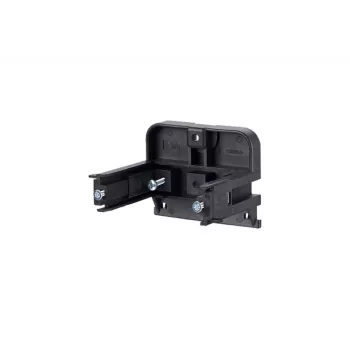 METZ CONNECT BTR 1308895510-I T-Slot-Montagehalterung, horizontal, für 55 mm Kabelkanal, Schwarz