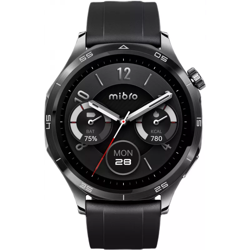 Mibro Watch GT Smartwatch, Schwarz, 2 Armbänder