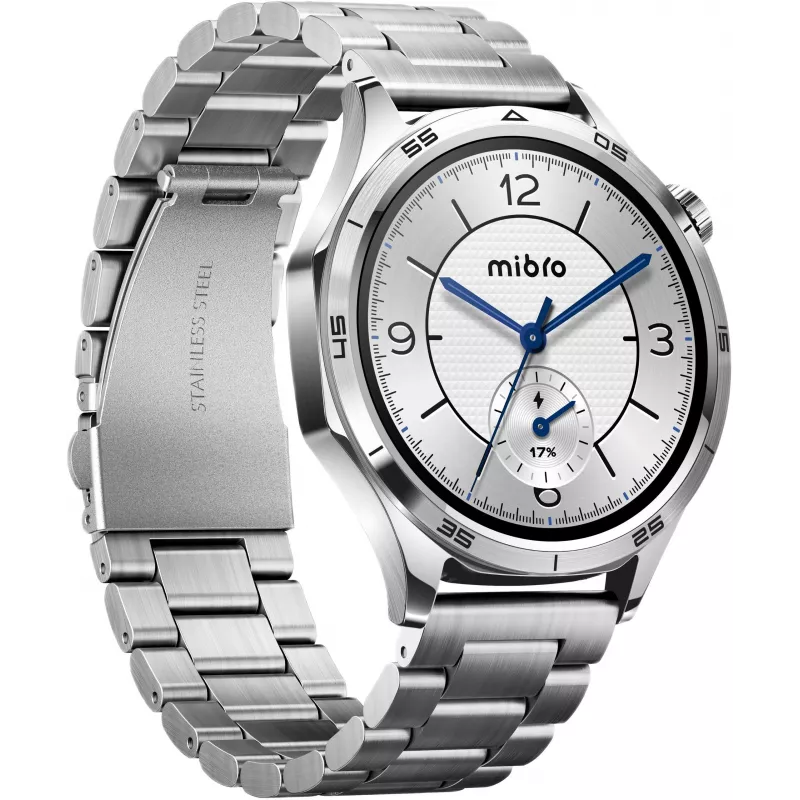 Mibro Watch GT Smartwatch, Silber, 2 Armbänder
