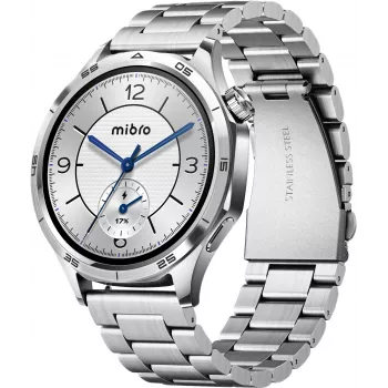 Mibro Watch GT Smartwatch, Silber, 2 Armbänder