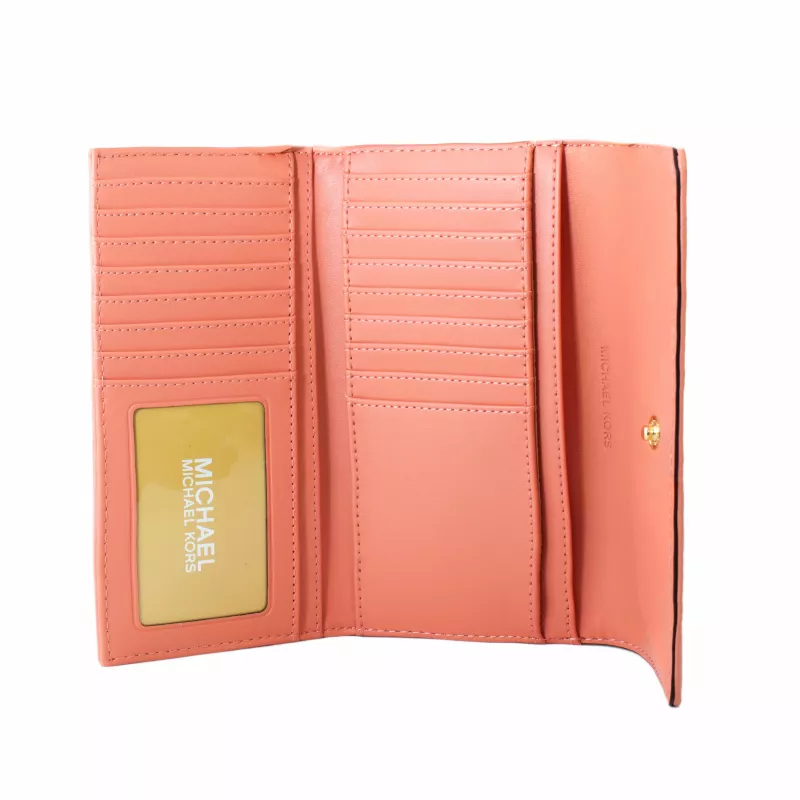 Michael Kors 35S2GTVF3USRT Damengeldbörse, 18x10x1 cm, Rosenleder