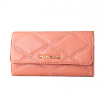 Michael Kors 35S2GTVF3USRT Damengeldbörse, 18x10x1 cm, Rosenleder