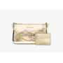 Michael Kors Jet Set Travel Tote Bag Set mit Wallet - Opal Multi Signature Coated Canvas