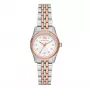 Michael Kors Pyper Damen-Quarzuhr - 26mm Edelstahlgehäuse, silbernes Zifferblatt, silberfarbenes Armband (MK4817)