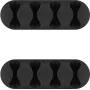 Microconnect CABLEMANA-16 Kabelhalter, 4 Schlitze, Schwarz, 2 Stk
