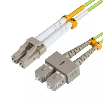 MICROCONNECT LC/UPC-SC/UPC 10m OM5 Glasfaser-Patchkabel