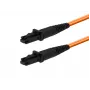 MICROCONNECT MTRJ/UPC auf MTRJ/UPC 0,5m OM1 Duplex Glasfaser-Patchkabel, Orange